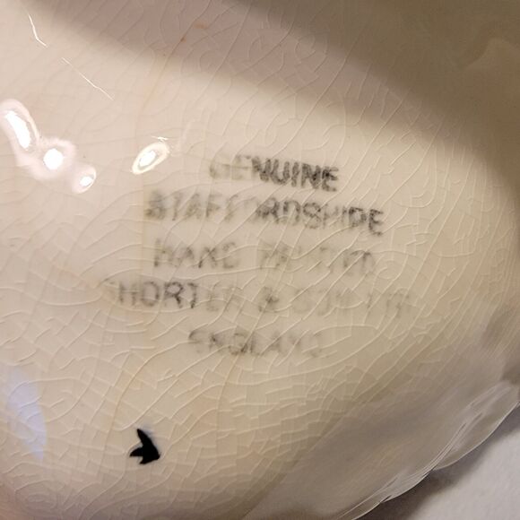 Staffordshire Floral Hand Painted 3 Section Serving Dish Ceramic England - Picture 9 of 9